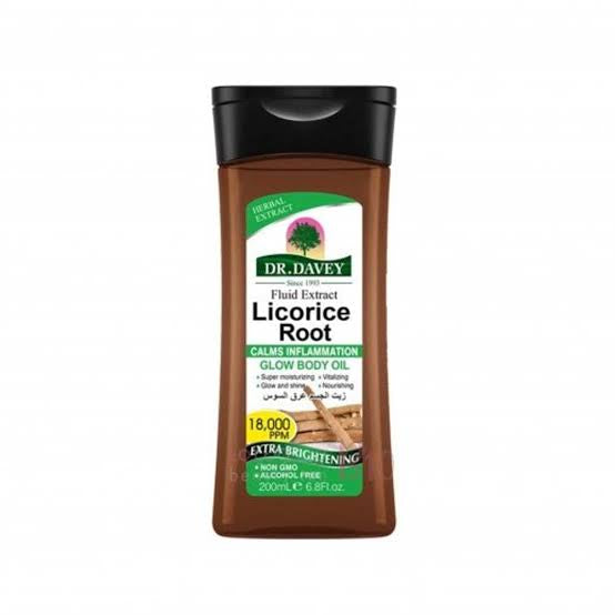 LICORICE ROOT GLOW BODY OIL 200mls
