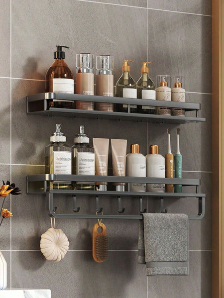 Wall bathroom organizer