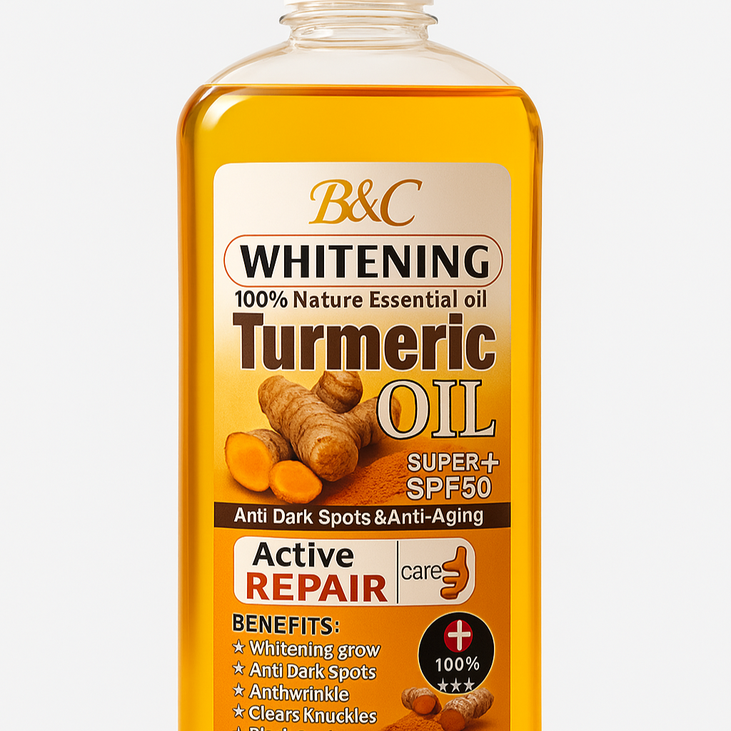 B&C Whitening Turmeric Oil super SPF50+ 300ml