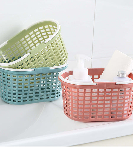 Portable storage basket plastic uncovered vikapu vidogo