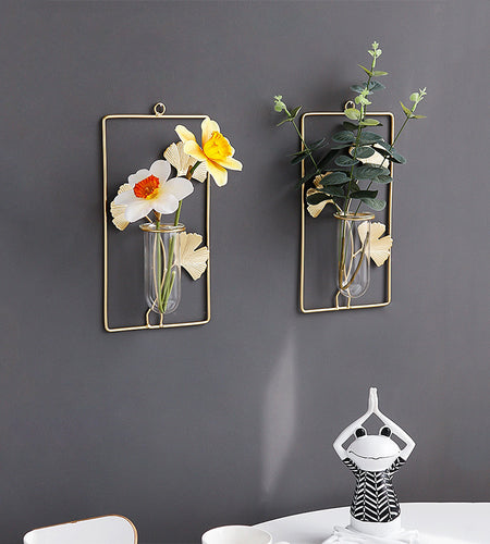 Wall decor flower pot vidude vya urembo kuwekea maua ukutani (bila ua)