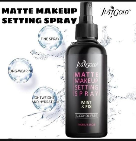 Just Gold Matte Makeup setting spray